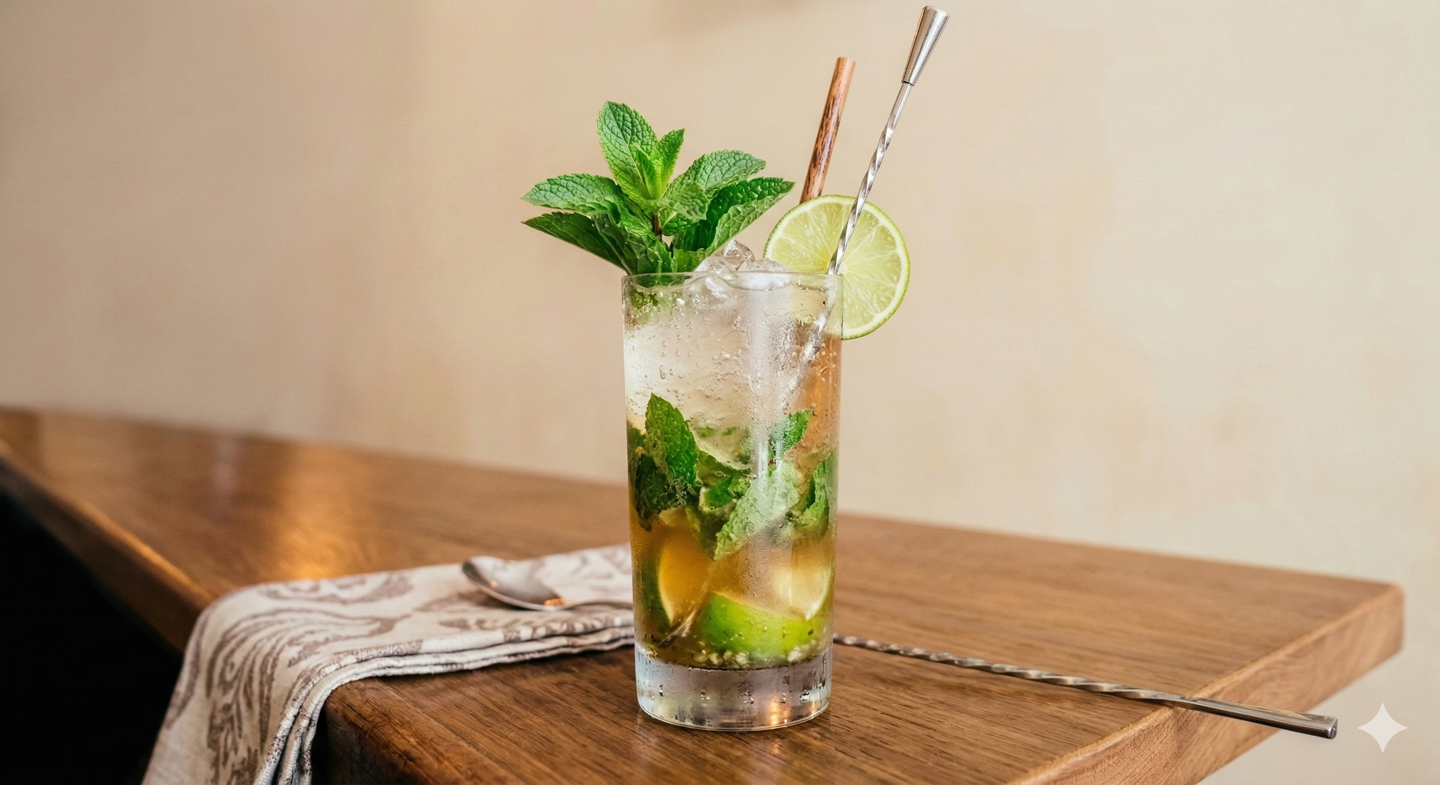 Mojito Classic CocktailHubert, cocktail frais au rhum et menthe